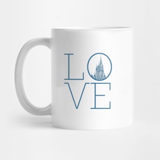 Love Magic Castle Blue Mug